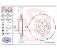 BREMBO 09.B970.11 Discofreno AUDI PORSCHE BRAND NEW