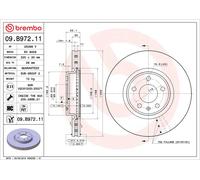 BREMBO 09.B972.11 Discofreno AUDI BRAND NEW