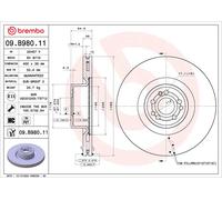 BREMBO Disco freno ventilazione interna diametro 400 mm 5 fori 09.B980.11
