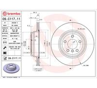 BREMBO 09.C117.11 Discofreno BMW BRAND NEW