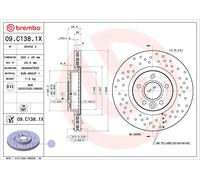BREMBO 09.C138.1X Disco freno per VOLVO,VOLVO (CHANGAN)