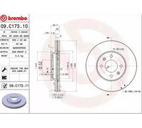 BREMBO 09.C173.11 Disco freno
