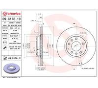 BREMBO 09.C176.11 Discofreno MAZDA BRAND NEW