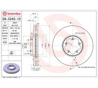 BREMBO 09.C243.10 Discofreno FORD BRAND NEW