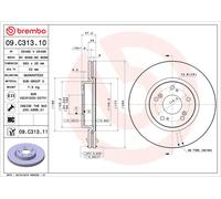 BREMBO 09.C313.11 Discofreno HONDA BRAND NEW