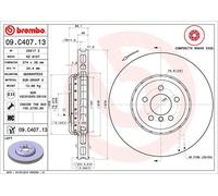 BREMBO 09.C407.13 Disco freno per BMW