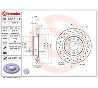 Disco freno BREMBO 09.C657.1X