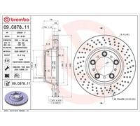 BREMBO 09.C878.11 Discofreno PORSCHE BRAND NEW