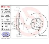 BREMBO 09.C896.11 Discofreno BMW BRAND NEW