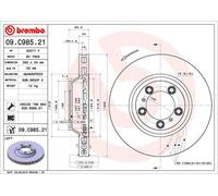 Disco freno BREMBO 09C98521 anteriore, ventilato, altamente carbonizzato, 1 pezzo
