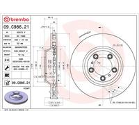 BREMBO 09.C986.21 Discofreno PORSCHE BRAND NEW