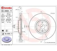 Disco freno BREMBO 09D06411 anteriore, ventilato, altamente carbonizzato, 1 Pezzo