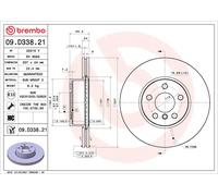 BREMBO 09.D338.21 Discofreno BMW BRAND NEW