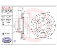 BREMBO 09.D617.1X Disco freno per TOYOTA