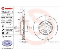 BREMBO 09.D772.11 Disco freno per MERCEDES-BENZ,MERCEDES-BENZ (BBDC)