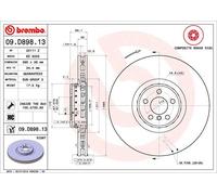 Disco freno BREMBO 09D89813 anteriore, ventilato, altamente carbonizzato, 1 Pezzo
