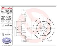 BREMBO 09.E098.11 Discofreno SUBARU BRAND NEW