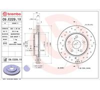 BREMBO 09.E229.1X Disco freno