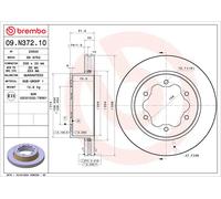 BREMBO 09.N372.10 Disco freno