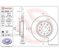 BREMBO 09.N425.11 Disco freno