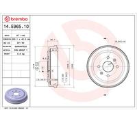 BREMBO 14.E965.10 Tamburo freno per CHEVROLET,DAEWOO