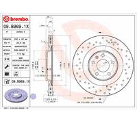 BREMBO 2X DISCHI FRENANTI Ø 330 Forati/Interni Per Porsche Macan VW Touareg