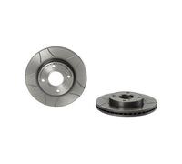 BREMBO 2x Disco Freni Anteriore Ø258 MM Ventilazione Interna Fessurati per Ford