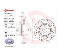 BREMBO 2x Disco Freni Anteriore Ø295 MM per Toyota Verso _R2_ 1.8 1.6 D-4D
