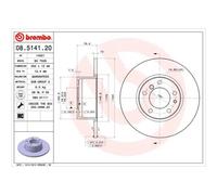 BREMBO 2x Disco Freni Anteriore 302 Pieno per BMW 5er E34 08.5141.20