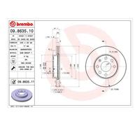 BREMBO 2X Disco Freno Anteriore 240 Ventilato Per Opel Corsa C F08 F68