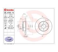 BREMBO 2X Disco Freno Anteriore 240 Voll Per Fiat Panda 141_ 141A_ Uno 146_