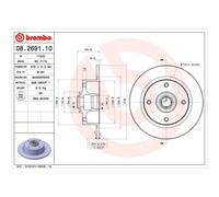 BREMBO 2X Disco Freno Anteriore 278 Completo Per VW Kaefer Cabriolet 15 14 34