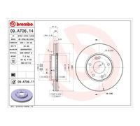 BREMBO 2X Disco Freno Anteriore 280 Ventilato Per KIA Carens III UN