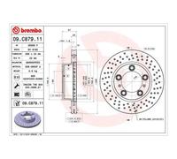 BREMBO 2X Disco Freno Anteriore Ø298 Mm Forato/Interno Per Porsche Boxster 987
