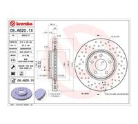 BREMBO 2X Disco Freno Anteriore Ø314Mm Ventilato Per Audi A4 Avant 8K5 B8 8W5 B9