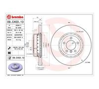 BREMBO 2X Disco Freno Anteriore Ø338 Mm Ventilato Per BMW 1 Serie Coupe E82 135I