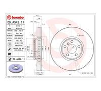 BREMBO 2X Disco Freno Anteriore 356 Ventilato Per BMW X5 E53 09.A542.11