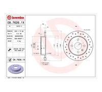 BREMBO 2X Disco Freno Posteriore Ø240 Mm Per Opel Astra H L48 1.4 1.6 A04 1.2