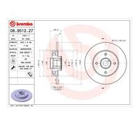 BREMBO 2X Disco Freno Posteriore 249 Completo Per Opel Crossland X 75 P17