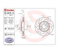 BREMBO 2X Disco Freno Posteriore 260 Forato/Interno Per Renault Clio III