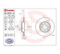 BREMBO 2X Disco Freno Posteriore 260 Ventilato Per Renault Clio III