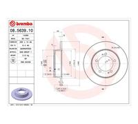 BREMBO 2x Disco Freno Posteriore 265 Pieno per Mitsubishi Eclissi I D2_A