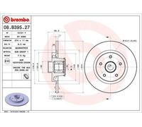 BREMBO 2x Disco Freno Posteriore Ø274 MM Pieno per Renault Kangoo Express FW0/1