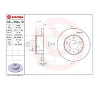 BREMBO 2X Disco Freno Posteriore 276 Completo Per Iveco Daily III 08.7300.10
