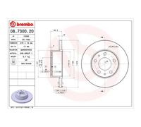 BREMBO 2X Disco Freno Posteriore 276 Completo Per Iveco Daily III 08.7300.20