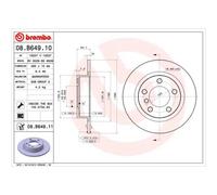 BREMBO 2X Disco Freno Posteriore 280 Completo Per MINI Mini Countryman R60 R61