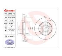 BREMBO 2X Disco Freno Posteriore 288 Completo Per Audi A4 Avant 8ED B7 8H7 B6