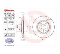BREMBO 2X Disco Freno Posteriore 300 Completo Per Audi A4 Avant 8K5 B8 A6 4G5