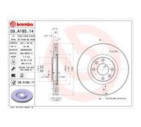 BREMBO 2X Disco Freno Posteriore 302 Ventilato Per Peugeot 208 CA_ CC_