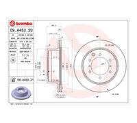 BREMBO 2X Disco Freno Posteriore 315 Ventilato Per Hyundai Terracan HP